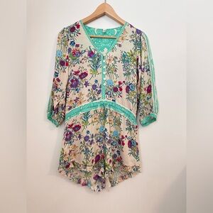 Spell & The Gypsy Collective Queen Romper Floral XS Boho
